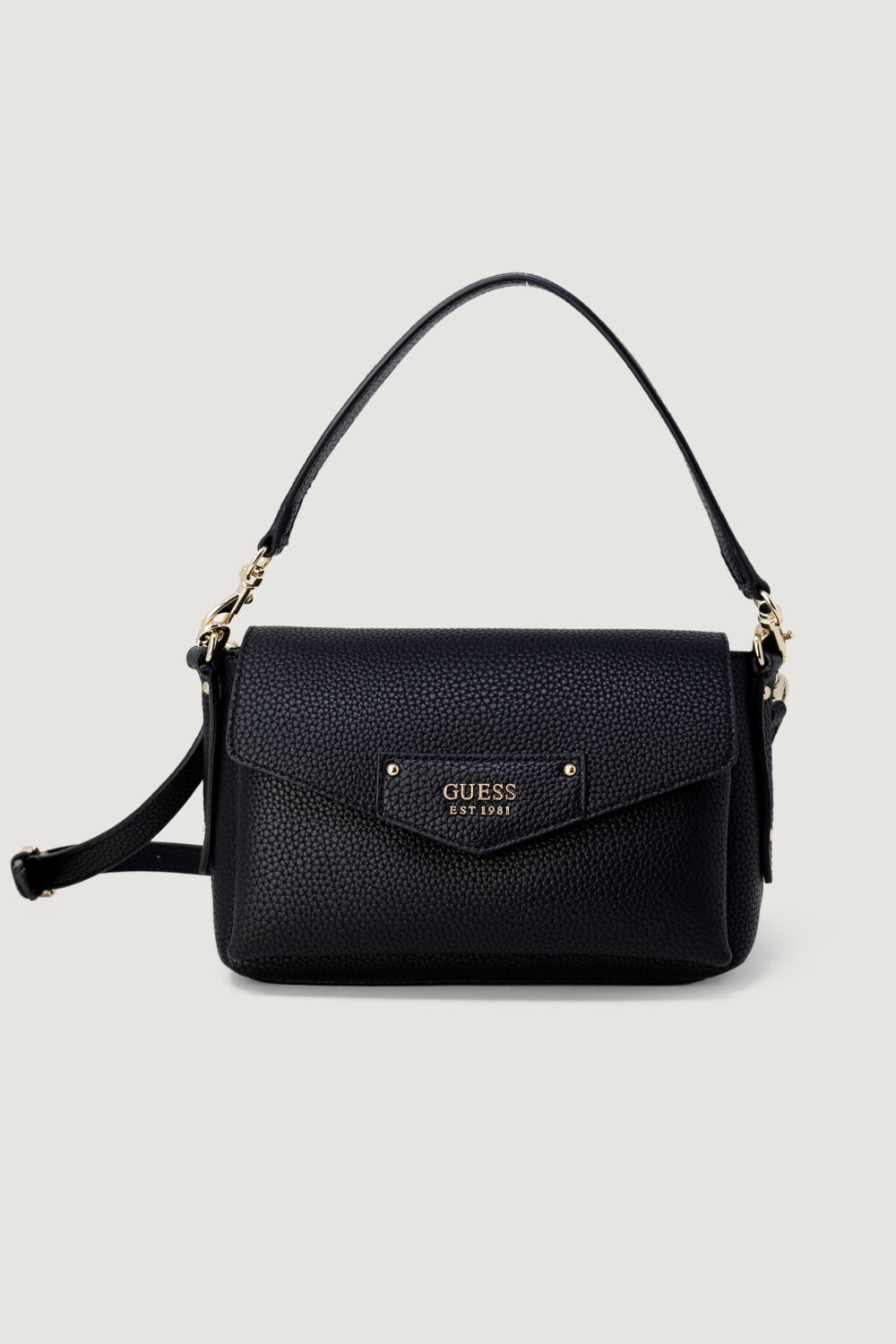 Borsa Guess ECO BRENTON FLAP SHOULDER BAG Nero - Foto 1