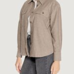 Camicia manica lunga Jacqueline de Yong Jdypaula Life L/S Loose Wvn Beige scuro - Foto 4