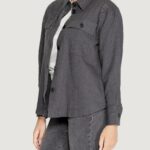 Camicia manica lunga Jacqueline de Yong Jdypaula Life L/S Loose Wvn Nero - Foto 3