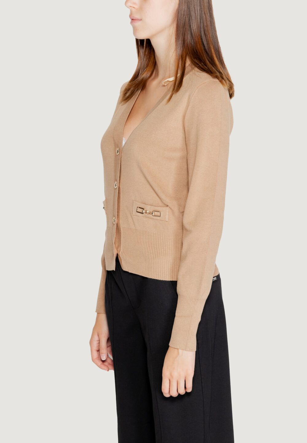 Cardigan Morgan De Toi  Beige scuro - Foto 2