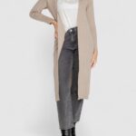 Cardigan Only ONLTESS LS LONG OPEN CARDIGAN KNT Beige - Foto 1