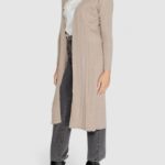 Cardigan Only ONLTESS LS LONG OPEN CARDIGAN KNT Beige - Foto 2