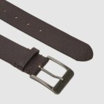 Cinta Calvin Klein Jeans CLASSIC NOS LTHR BELT 40MM Marrone - Foto 2