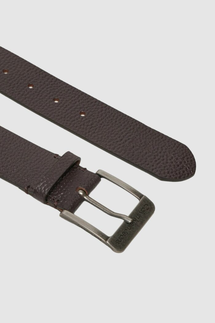 Cinta Calvin Klein CLASSIC NOS LTHR BELT 40MM Marrone