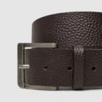 Cinta Calvin Klein Jeans CLASSIC NOS LTHR BELT 40MM Marrone - Foto 3