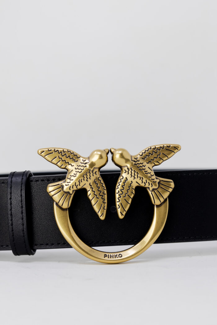 Cinta Pinko ALTA LOVE BIRDS IN PELLE Nero