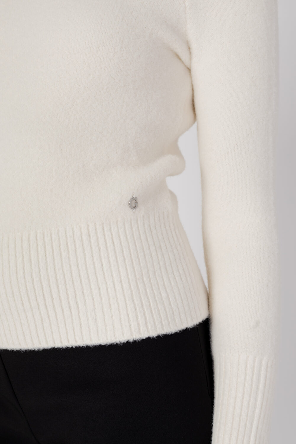 Dolcevita Guess MARION TN LS SWEATER Bianco - Foto 2