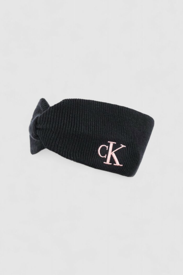 Fascia Calvin Klein MONOGRAM EMBRO HEADBAND Rosa Antico