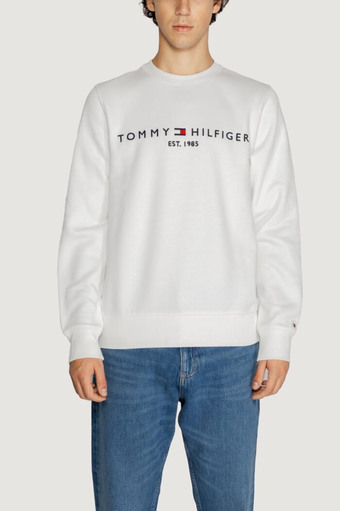 Felpa senza cappuccio Tommy Hilfiger TOMMY LOGO Bianco