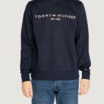 Felpa senza cappuccio Tommy Hilfiger TOMMY LOGO Blu - Foto 3