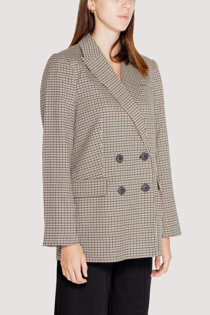 Giacca Only ONLLETTIE LS LOOSE CHECK BLAZER TLR Beige