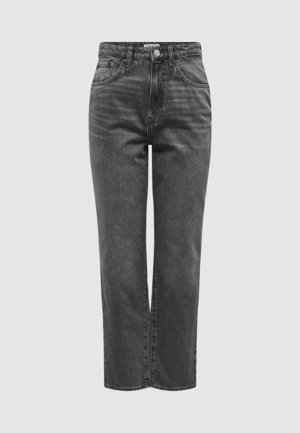 Jeans mom Only Onlrobyn Mw Str Lo Ak Cro132 Noos Grigio Scuro - Foto 2