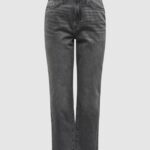 Jeans mom Only Onlrobyn Mw Str Lo Ak Cro132 Noos Grigio Scuro - Foto 2