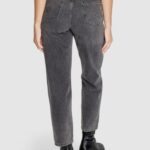 Jeans mom Only Onlrobyn Mw Str Lo Ak Cro132 Noos Grigio Scuro - Foto 4