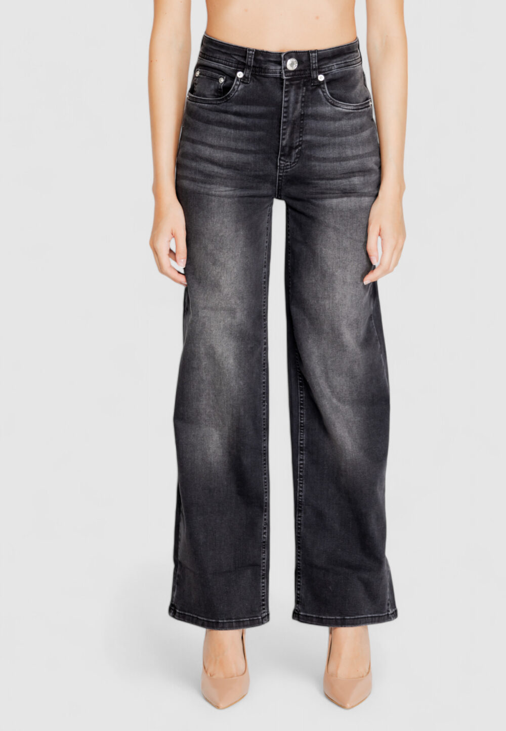 Jeans bootcut Street One  Nero - Foto 5