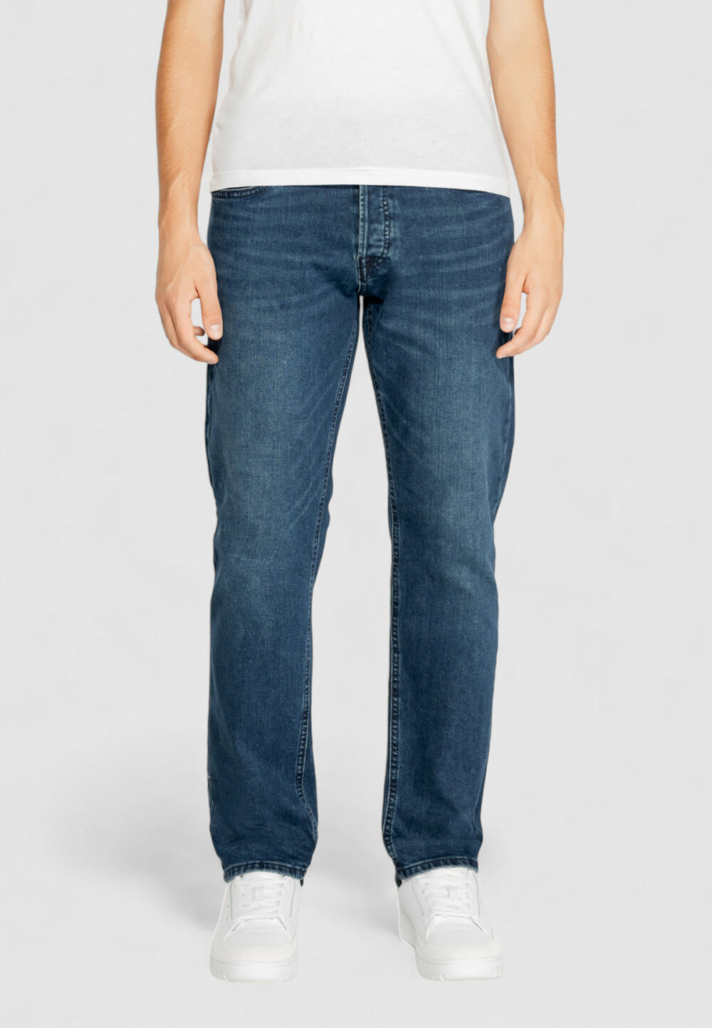 Jeans slim Jack Jones Jjimike Jjoriginal Am 384 Denim scuro - Foto 1