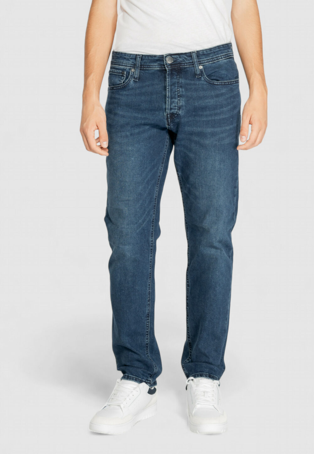 Jeans slim Jack Jones Jjimike Jjoriginal Am 384 Denim scuro - Foto 4