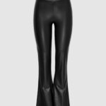 Leggings Only ONLCOOL COATED FLARED PANT JRS Nero - Foto 2