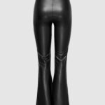 Leggings Only ONLCOOL COATED FLARED PANT JRS Nero - Foto 3