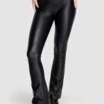 Leggings Only ONLCOOL COATED FLARED PANT JRS Nero - Foto 1