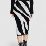 Longuette Vero Moda VMNANCY NW 7/8 SKIRT BOO Nero - Foto 2