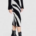 Longuette Vero Moda VMNANCY NW 7/8 SKIRT BOO Nero - Foto 3