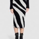 Longuette Vero Moda VMNANCY NW 7/8 SKIRT BOO Nero - Foto 5