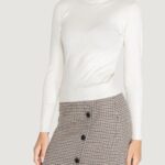 Maglia Jacqueline de Yong Jdyplum L/S Roll Neck Knt Bianco - Foto 3