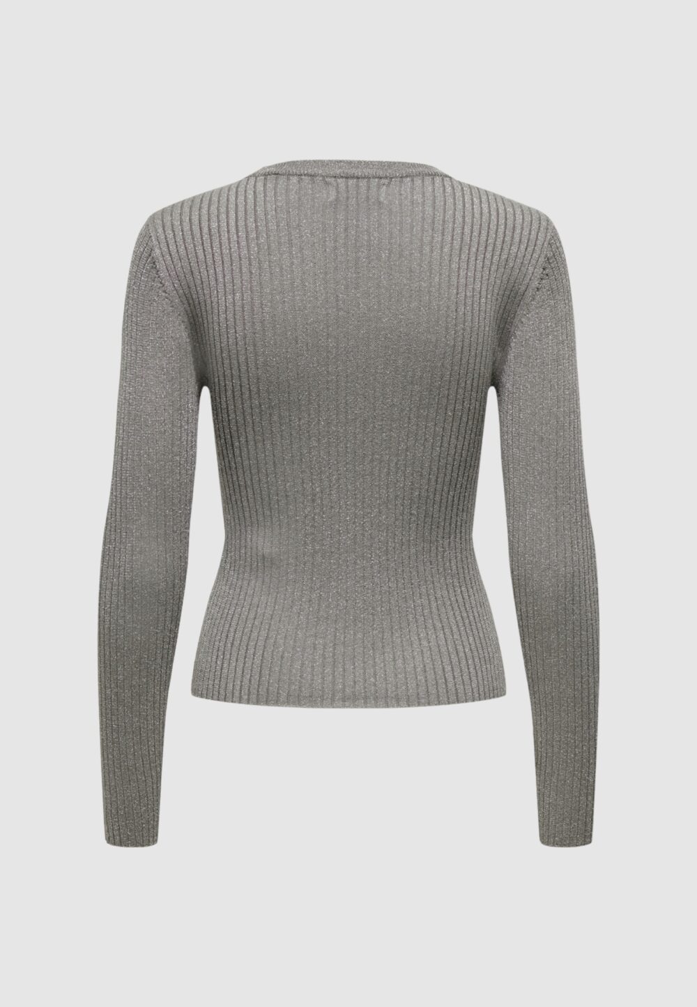 Maglia Jacqueline de Yong JDYPLUM LUREX L/S O-NECK PULLOVER KNT Grigio - Foto 2