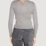 Maglia Jacqueline de Yong JDYPLUM LUREX L/S O-NECK PULLOVER KNT Grigio - Foto 5