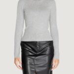 Maglia Jacqueline de Yong Jdyplum L/S Roll Neck Knt Grigio Chiaro - Foto 4