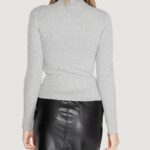 Maglia Jacqueline de Yong Jdyplum L/S Roll Neck Knt Grigio Chiaro - Foto 5