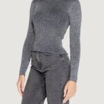 Maglia Jacqueline de Yong JDYPLUM LUREX L/S O-NECK PULLOVER KNT Nero - Foto 3