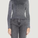 Maglia Jacqueline de Yong JDYPLUM LUREX L/S O-NECK PULLOVER KNT Nero - Foto 4