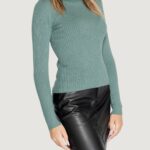 Maglia Jacqueline de Yong Jdyplum L/S Roll Neck Knt Turchese - Foto 4