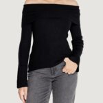 Maglia Only ONLJAYDEN LS OFF SHOULDER KNT Nero - Foto 2