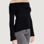 Maglia Only ONLJAYDEN LS OFF SHOULDER KNT Nero - Foto 5