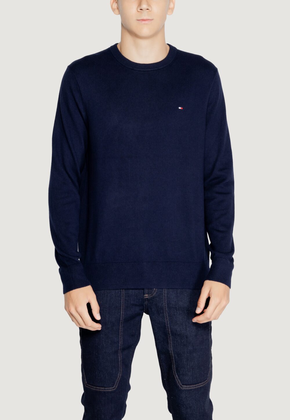 Maglia Tommy Hilfiger PIMA ORG CTN CASHMERE Blu - Foto 2