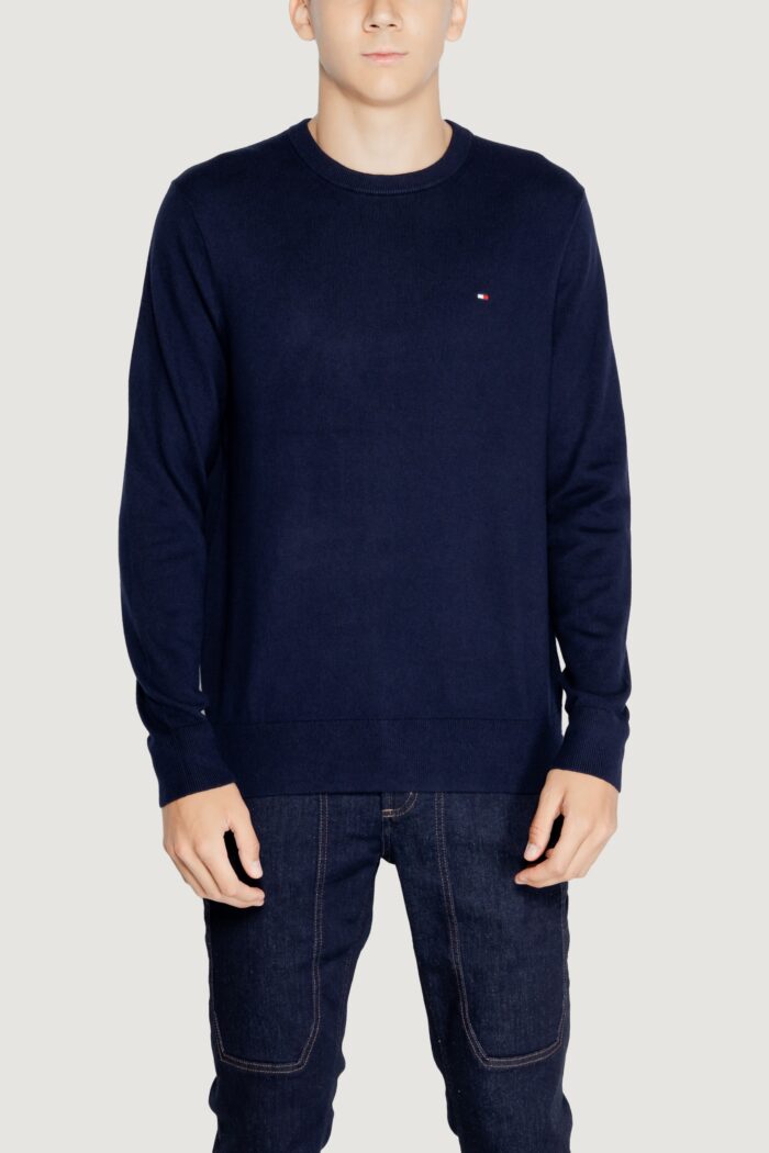 Maglia Tommy Hilfiger PIMA ORG CTN CASHMERE Blu