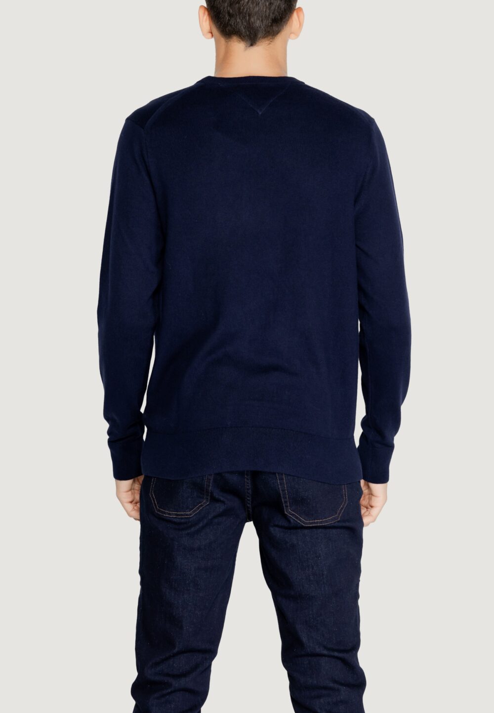 Maglia Tommy Hilfiger PIMA ORG CTN CASHMERE Blu - Foto 4