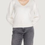 Maglia Vero Moda VMHOLLYKARIS LS V-NECK PULLOVER BOO Crema - Foto 2