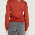 Maglia Vero Moda VMHOLLYKARIS LS V-NECK PULLOVER BOO Ruggine - Foto 4