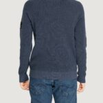 Maglione Calvin Klein BADGE EASY Petrolio - Foto 3