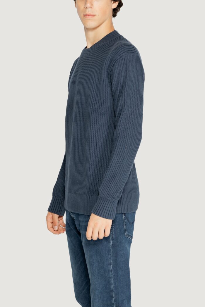 Maglione Calvin Klein RELAXED LINEAR Petrolio