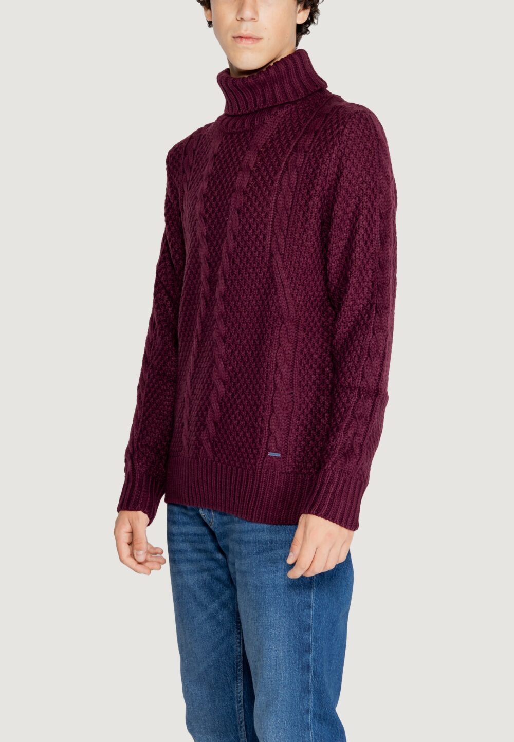 Maglione Gianni Lupo  Bordeaux - Foto 2