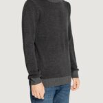 Maglione Jack Jones Jjeglobe Knit Crew Neck Noos Grigio Scuro - Foto 3