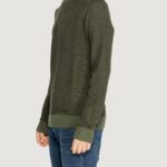 Maglione Jack Jones Jjeglobe Knit Crew Neck Noos Verde Scuro - Foto 2