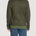 Maglione Jack Jones Jjeglobe Knit Crew Neck Noos Verde Scuro - Foto 3