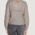 Maglione Jacqueline de Yong JDYBADUT L/S V-NECK STRUC GLITT PULL KNT Grigio - Foto 5