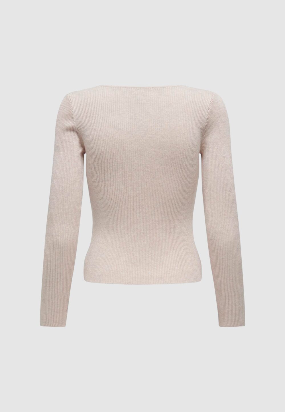 Maglione Only ONLEMMA LS V-NECK PEARL KNT Beige chiaro - Foto 2